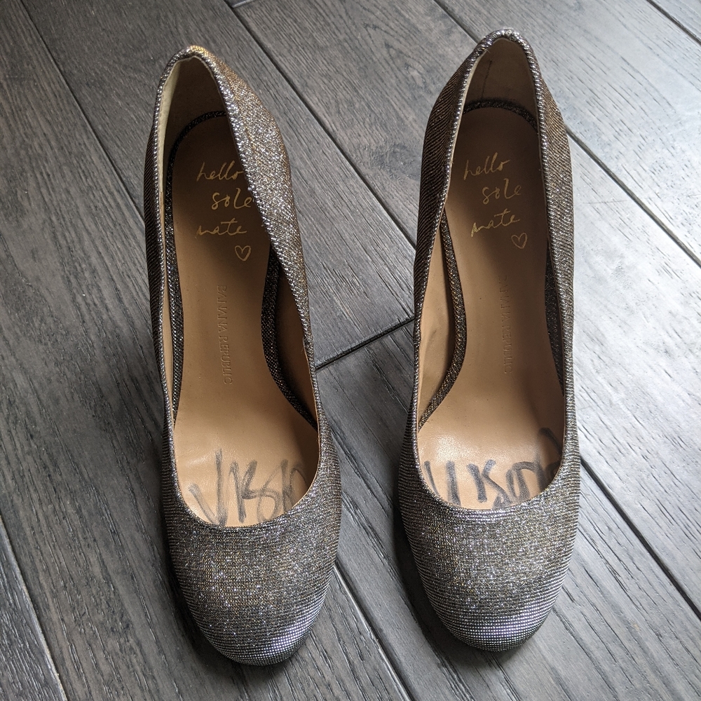 Silver chrome heels - Picture 2 of 2